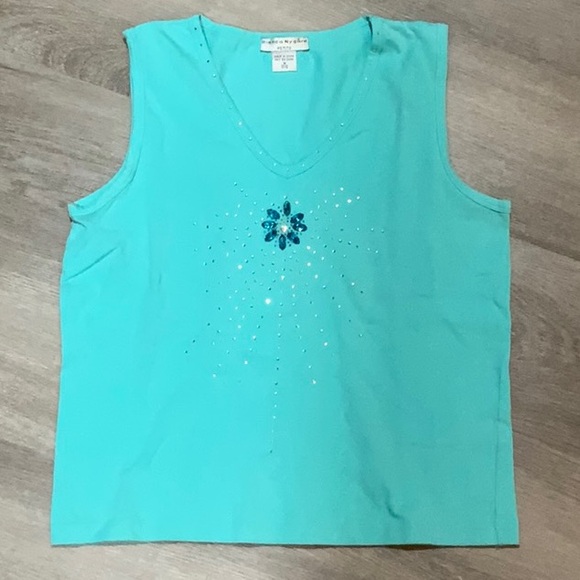 Bianca Nygard Ladies Petite Size 10-12P (medium) Sleeveless with Beading.  NWOT - Picture 1 of 6